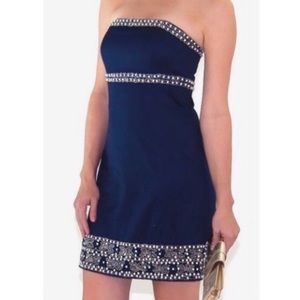 Strapless Lilly Pulitzer Navy Dress